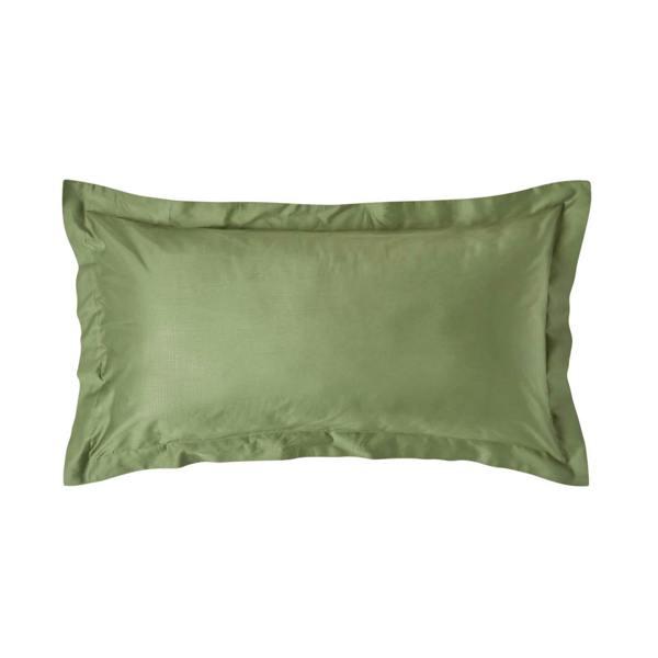 HOMESCAPES Organic 400 TC Egyptian Cotton Sateen Oxford Pillowcase, King Size