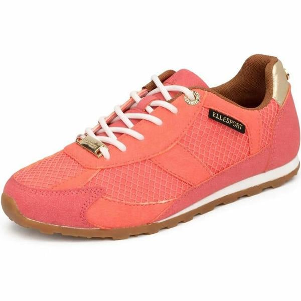 Elle Sport Ladies Elle Sport Retro Lace Up Mesh Trainers F7575