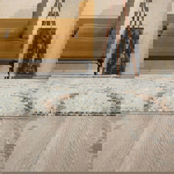 Moroccan shaggy Beige Ivory Rug Thick pile easy to clean