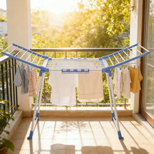 Havendro Large Folding Winged Clothes Airer Drying Rack – Laundry Dryer