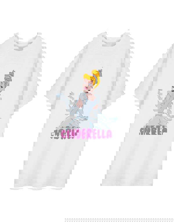 Disney Girls White Cinderella Short Sleeved T-Shirt