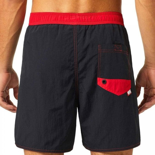 Diesel Bmbx Wave Swim Short, Black