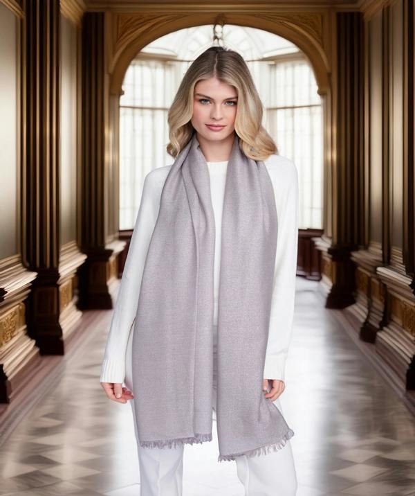 Pia Rossini Hallie - Pearlescent Occasion Scarf - Silver