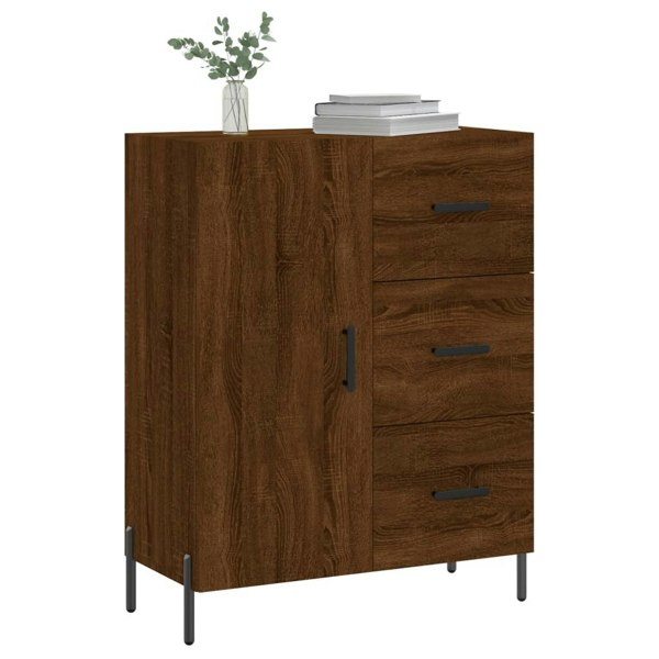 Berkfield Sideboard Brown Oak 69.5x34x90 cm Engineered Wood