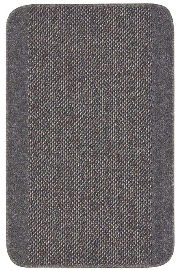 Machine Washable Designer Mats |Dark Grey Bordered |The Rugs