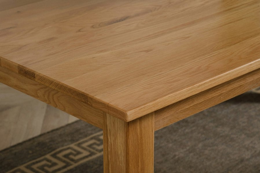That's Furniture Oslo Minimalist Solid Oak Dining Table - 150cm