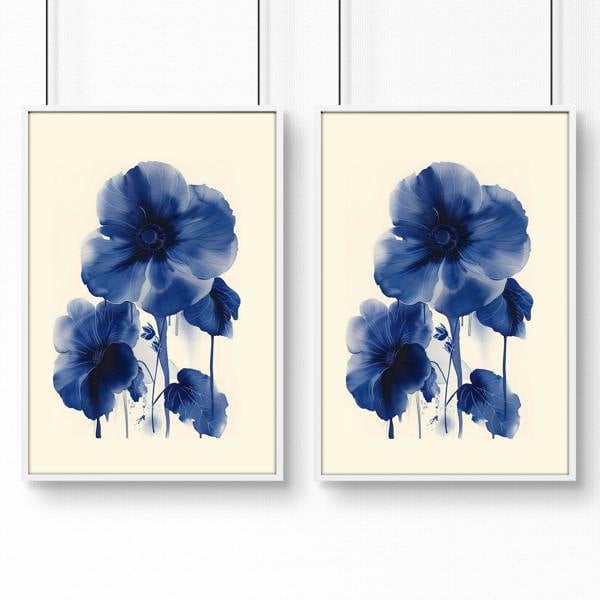 Pictures For Bathrooms Wall | Set of 2 Botanical Wall art Prints