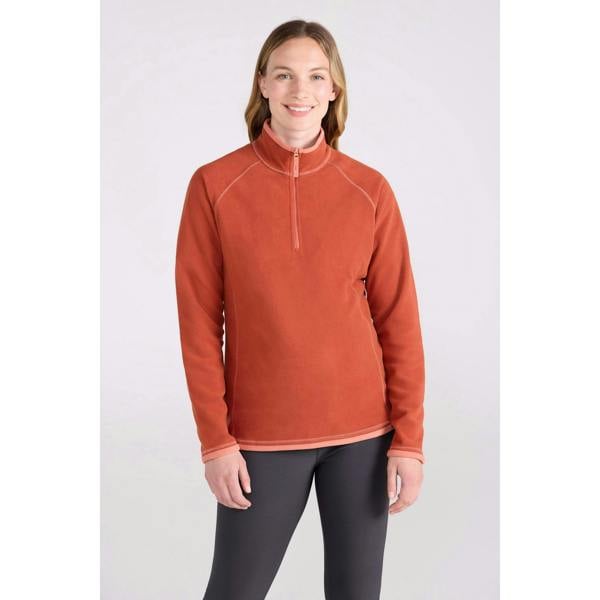 Mountain Warehouse Womens Montana Half Zip Fleece Top - Burnt Orange