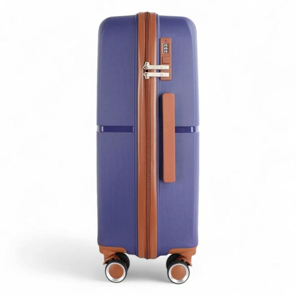 Infinity Luggage Strong Hard Shell Suitcase Set 8 Wheel Cabin Luggage Holiday Travel Case