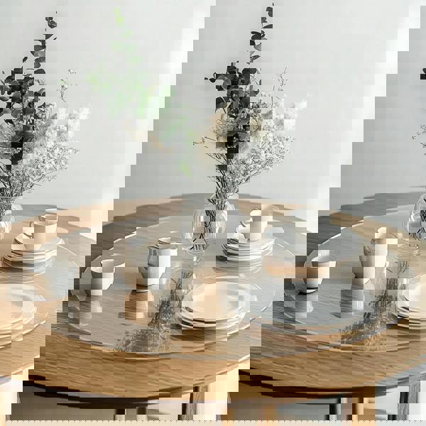 Nicoman PVC Round Table Protector Mat - Transparent / Frosted