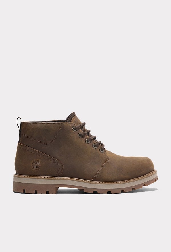 Timberland Men's Britton Road Mid Lace-Up Waterproof Chukka Boot - Brown