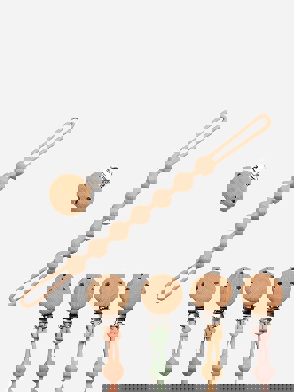 Bloom Bambini Baby Pacifier Clip and Teether in Pink