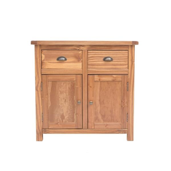Padua Lacquered 2 Drawer 2 Door Sideboard Brass Cup Handle