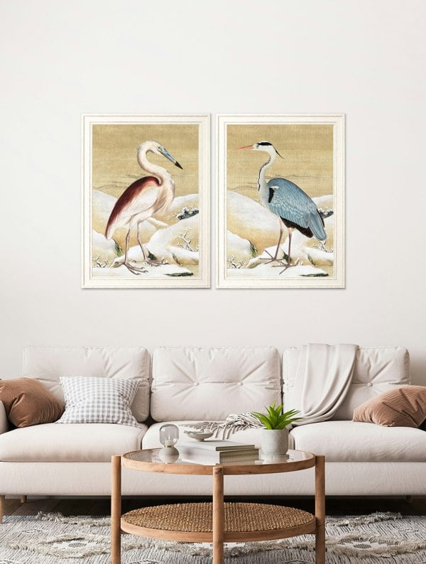 Exceptional Art Heron Set of 2 Prints - Ram Das