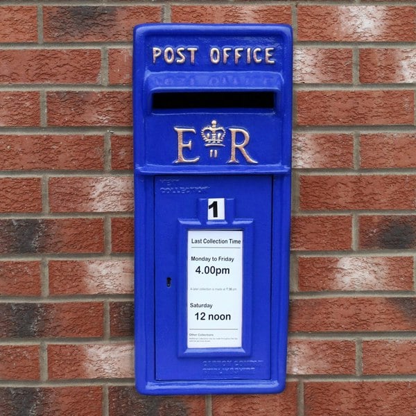 Monstershop Blue Scottish Post Box