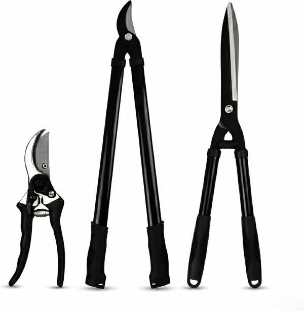 My Garden Outdoor Living My Garden Hedge Shears Pruner Bypass Loppers Set of 3 - Pruning Secateurs Hedging Shear & Tree Loppers with Ultra Sharp Blade