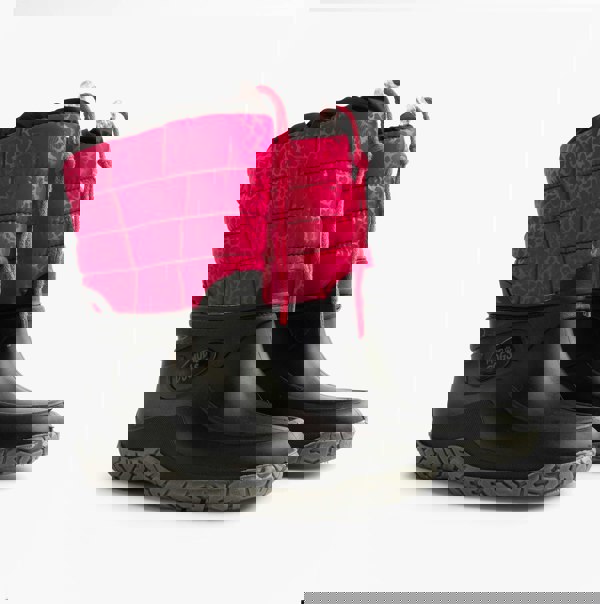 Mud Dogs NORDIC Womens Boots Black/Pink Leopard