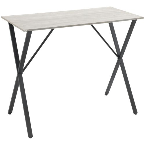Wyld Haus Bakefi Wooden White Rectangular Breakfast Bar Table Seating 4
