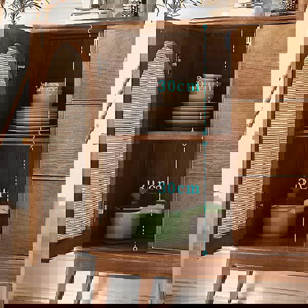 Luxander Vintage Sideboard, Walnut in a lifestyle setting with sideboard 160cm