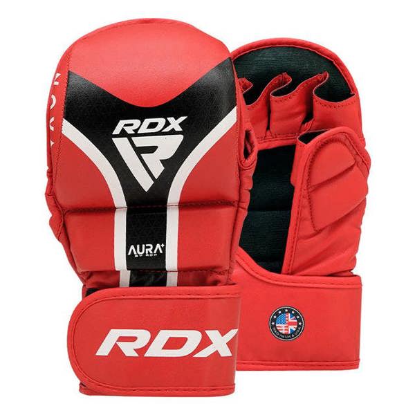 RDX Sports GRAPPLING GLOVES SHOOTER AURA PLUS T-17 RED/BLACK