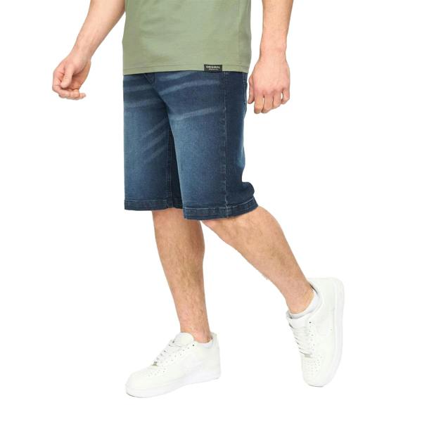 Crosshatch Mens Kamaline Denim Shorts - Dark Wash - 