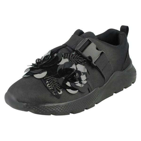 Spot On Ladies Spot On Flower Trim Trainers
