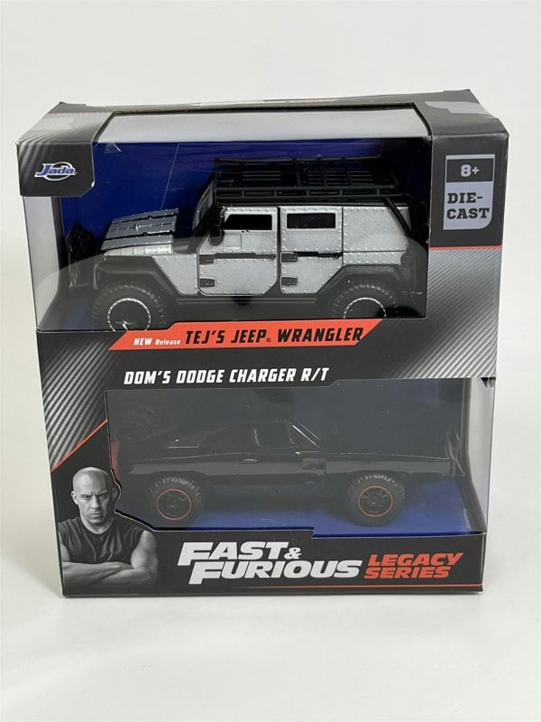 Jada Fast and Furious Twin Set Tejs Jeep Wrangler and Doms Dodge 1:32 253202014