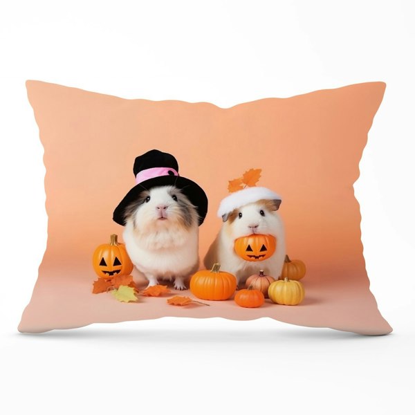 Warren Reed Trick Or Treating Guinea Pigs Cushions