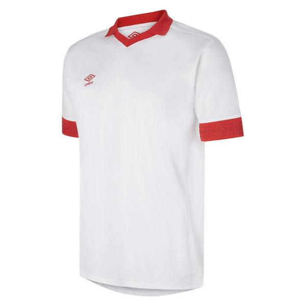 Umbro Childrens/Kids Tempest Short-Sleeved Jersey - White/Vermillion - 