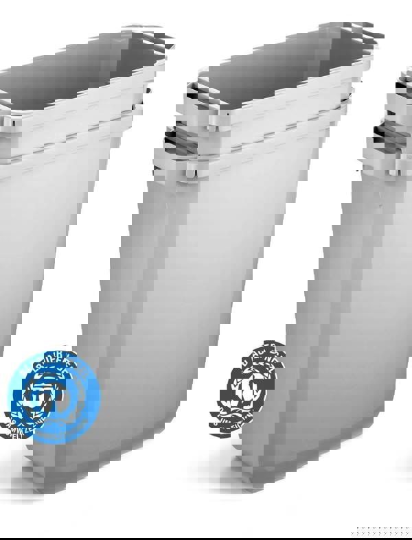 Durable ECO 60L Waste Bin Grey | Strong Rectangular Recycling Bin | DURABIN