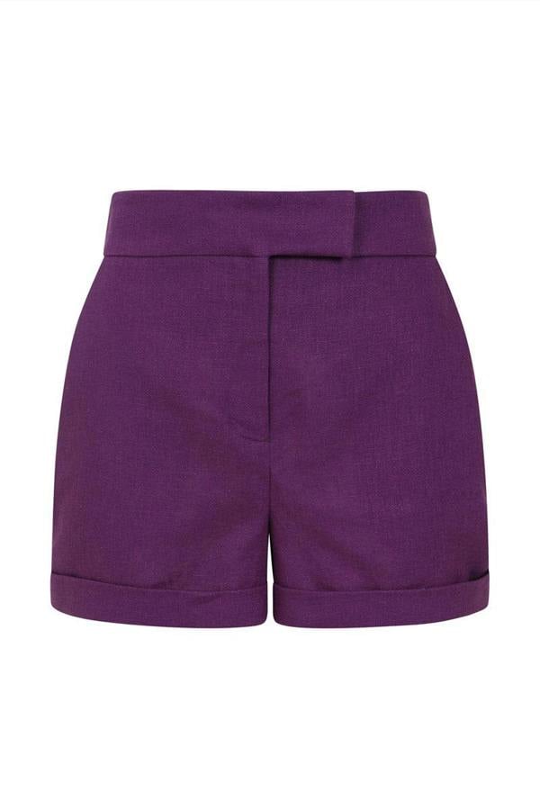 HotSquash Linen Tailored Shorts with Pocket
