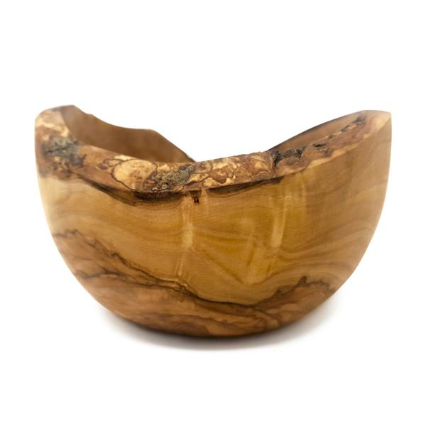 Verano Spanish Ceramics Olive Wood Bowls - Curved Finish 14cm (Diameter)