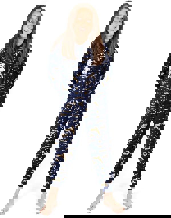 Harry Potter Girls Blue Hedwig Applique Onesie