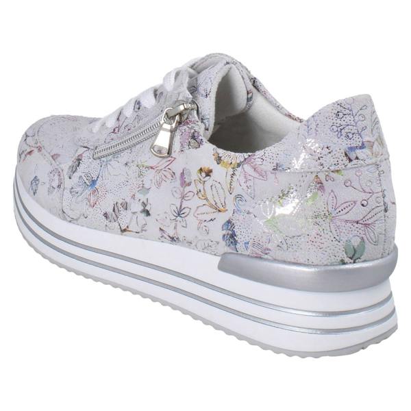 Remonte Ladies Remonte Patterned Trainers With Side Zip D1326