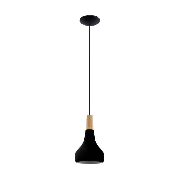 EGLO Sabinar Metal/Wood Single Pendant Light