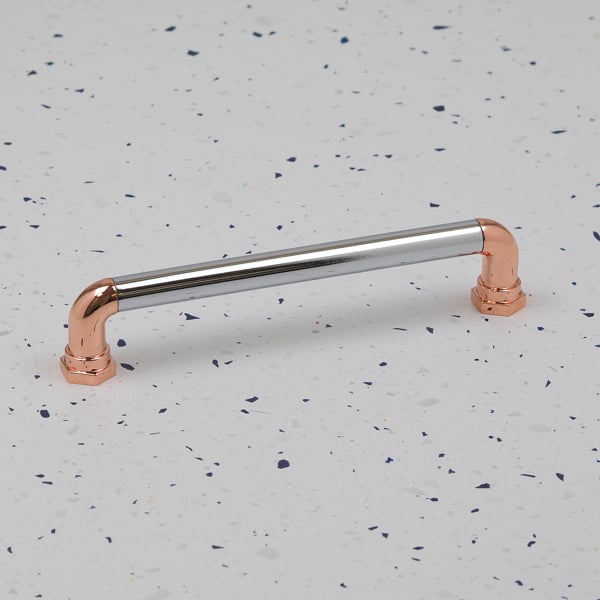 Handle & Home Copper & Chrome Industrial Handles