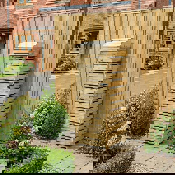 Arbor Garden Solutions Binbreeze 3 Bins Recycling Storage Organizer