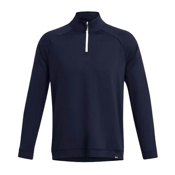 Under Armour Mens Quarter Zip Fleece Top - Midnight Navy