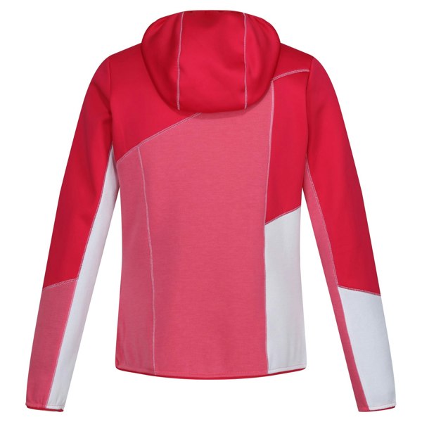 Regatta Women's Walbury VII Marl Full Zip Fleece Jacket - Pink Potion/Flamingo Pink/White