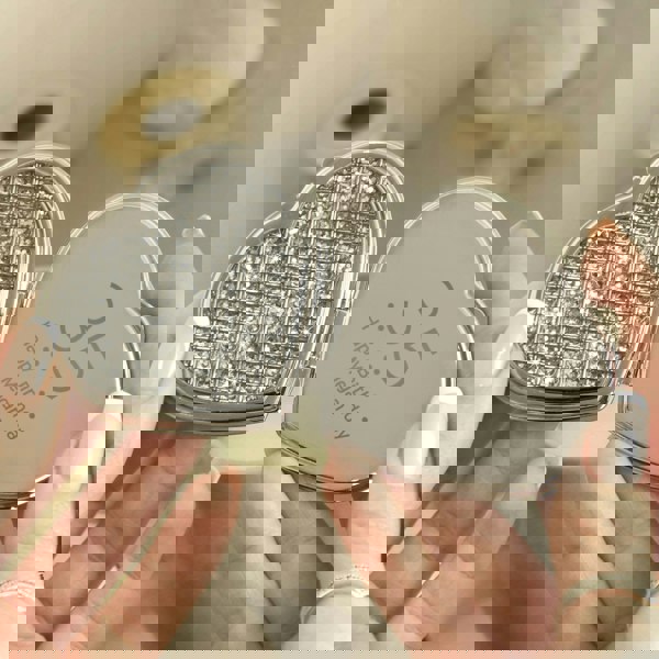 Personalised Memento Company Personalised Birthday Big Age Diamante Heart Compact Mirror