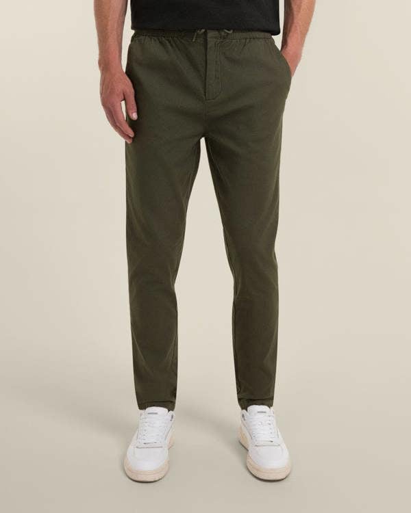 Larsson & Co Drawstring Waist Slim Fit Chino Trouser