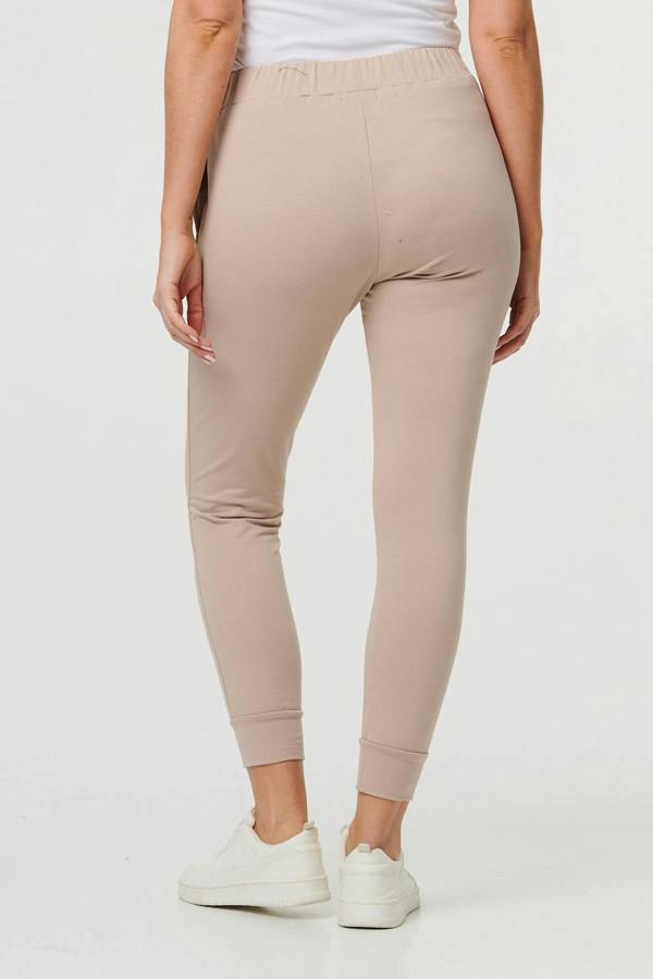Stone | Adjustable Drawstring Waist Slim Joggers
