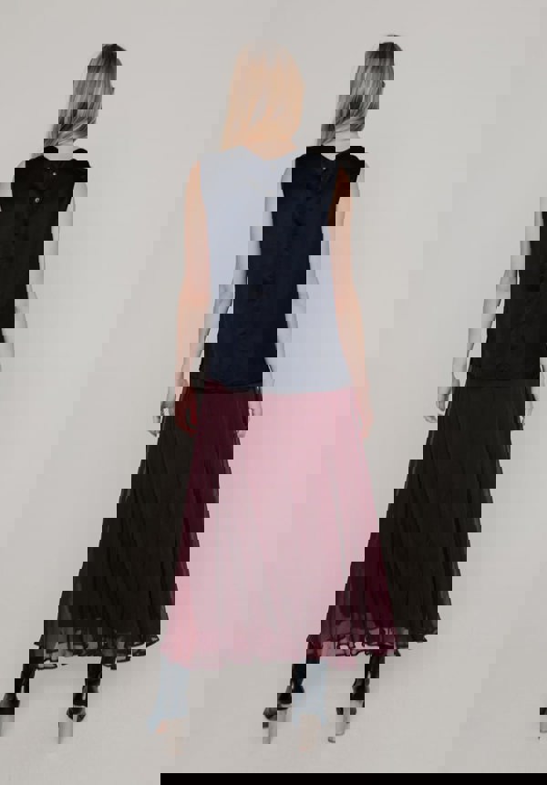 Angelica Midi Skirt in Burgundy