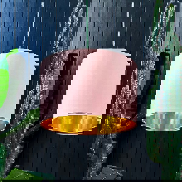 love frankie peach cotton and gold lining