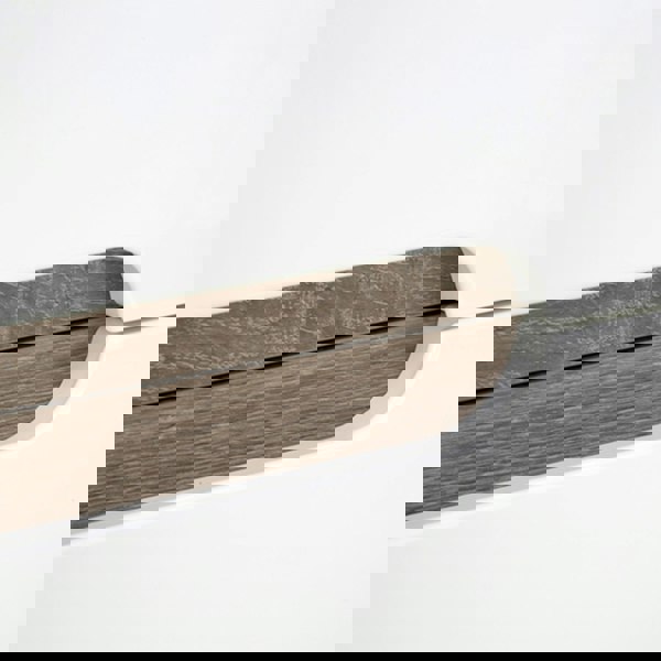 Furniture To Go Chelsea 2 Drawer Bedside in White with Oak Trim