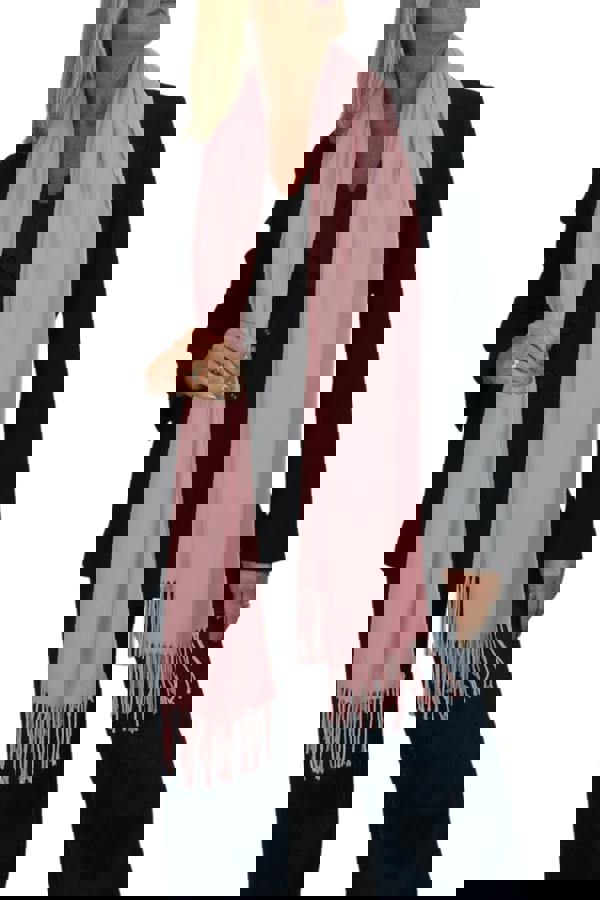 Paulo Due Wool Blend Pashmina Scarf Solid Colour