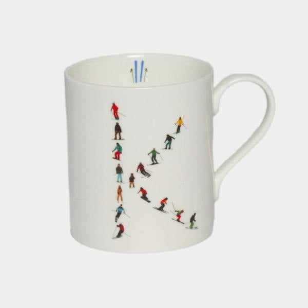 Powderhound Alphabet Ski Mug K