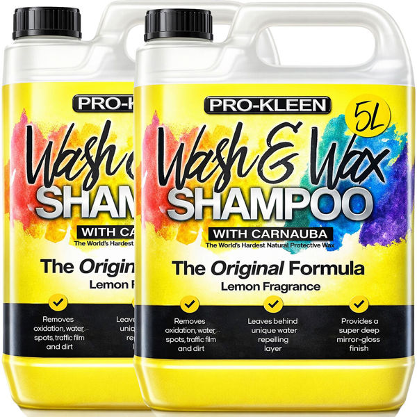ProKleen Pro-Kleen 10 Litres Carnauba Wash and Wax Shampoo (Yellow - Lemon Fragrance)