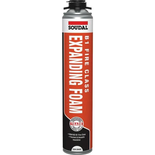 Soudal B1 Fire & Acoustic PU Foam Gun Grade 750ml