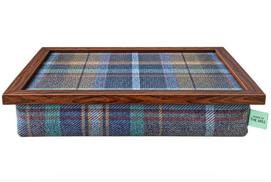 Made in the Mill Luxury Bedlington Tweed Lap Tray With Bean Bag